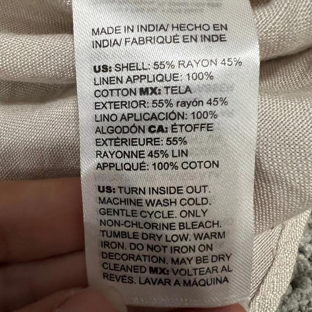 Chico's Linen Blend Blouse size 20 NWT - Picture 6 of 8